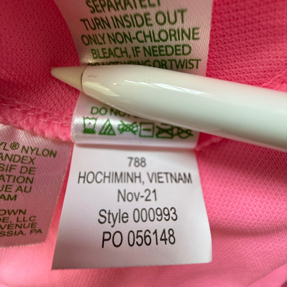 Lilly Pulitzer UPF 50+ Athletic Martina Polo Top Ruffle Trim Sleeveless XXS - Picture 5 of 8